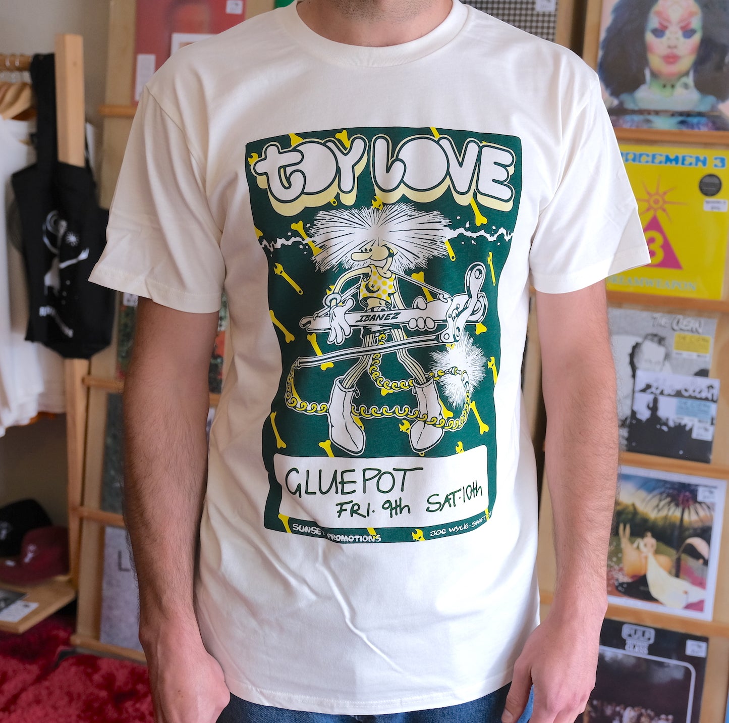 Toy Love Band T-Shirt by Joe Wylie I NZ Music & Band Merchandise