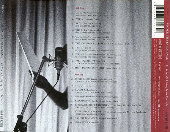 FNCD021 Various - Under The Influence - 21 Years Of Flying Nun Records (2002) - Flying Nun | Vinyl | CD