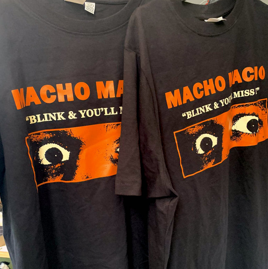 Macho Macho - Blink and You'll Miss It Tee | Buy the Shirt from Flying Nun