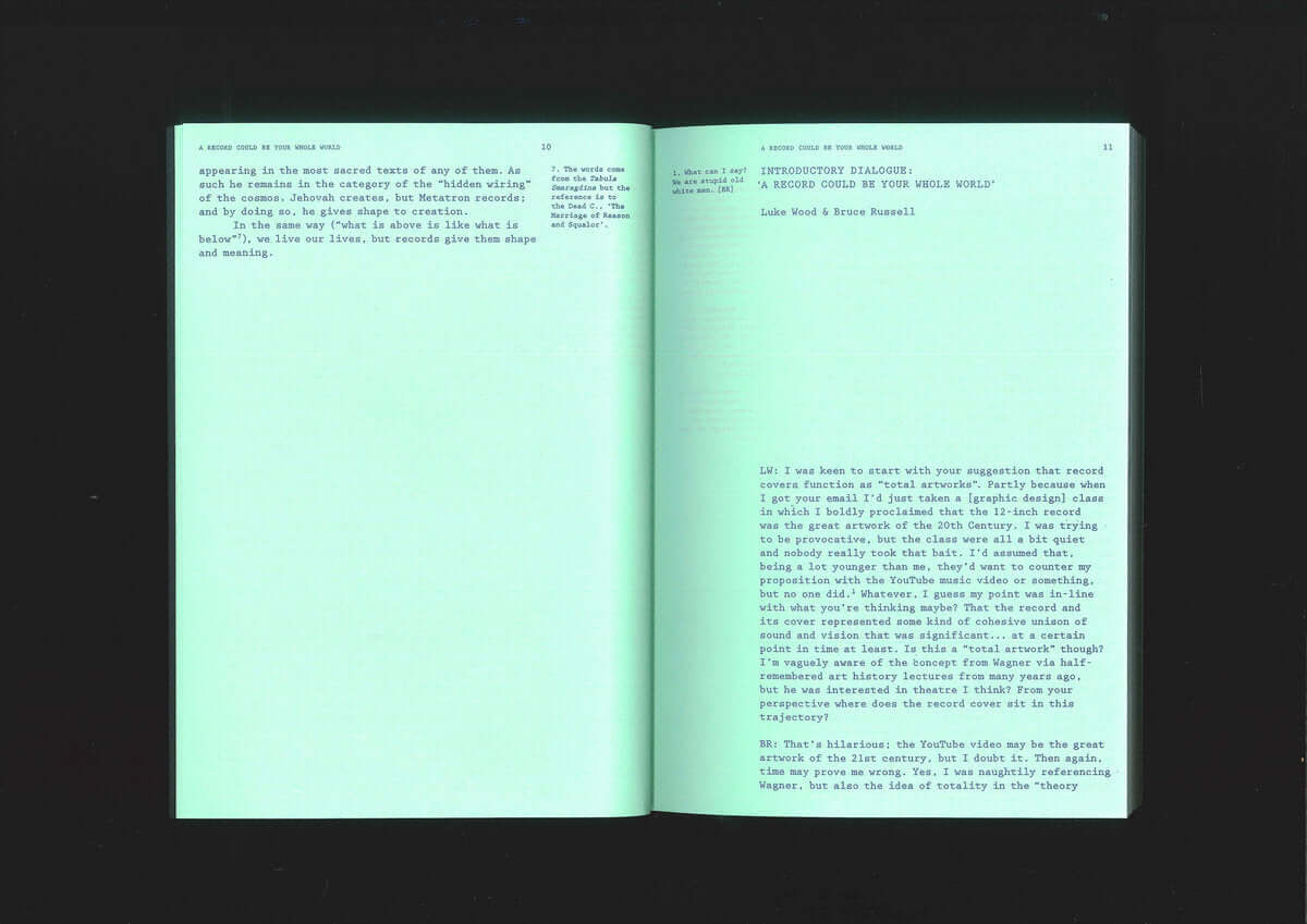 Bruce Russell & Luke Wood (Eds.) - A Record Could be Your Whole World - Flying Nun | Book