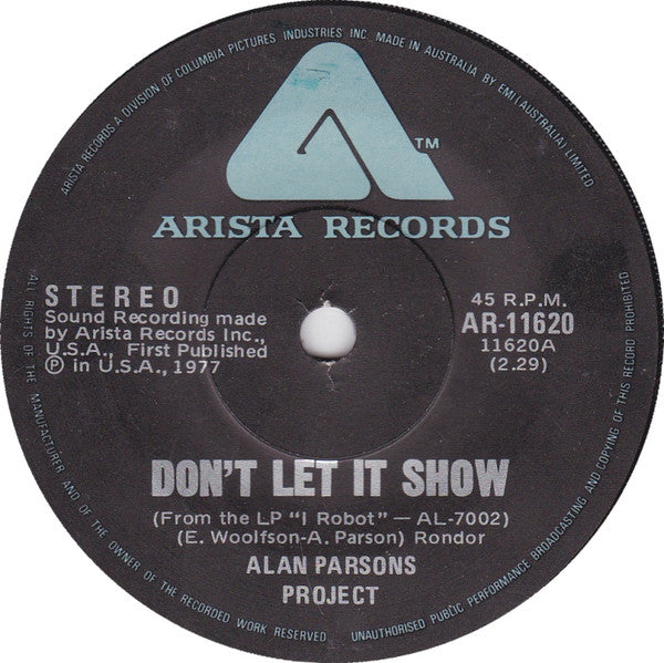 Alan Parsons - Don't Let it Show (7" SECONDHAND)