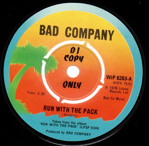 Bad Company - Run With the Pack (7" SECONDHAND)