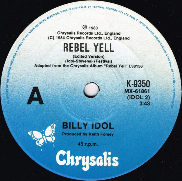 Billy Idol - Rebel Yell (7