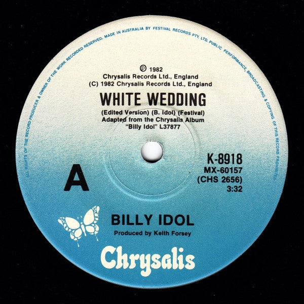 Billy Idol - White Wedding (7" SECONDHAND)