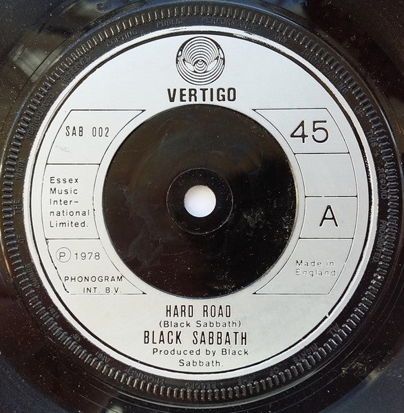 Black Sabbath - Hard Road (7" SECONDHAND)