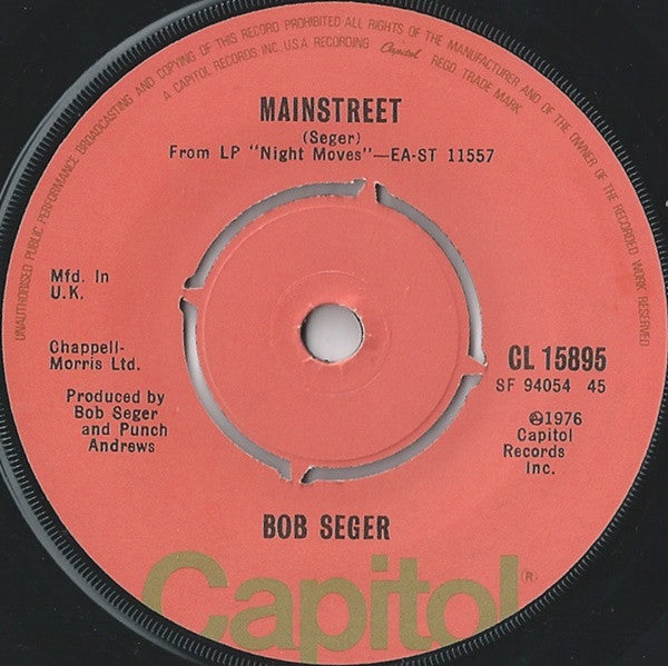 Bob Seger - Mainstreet (7" SECONDHAND)