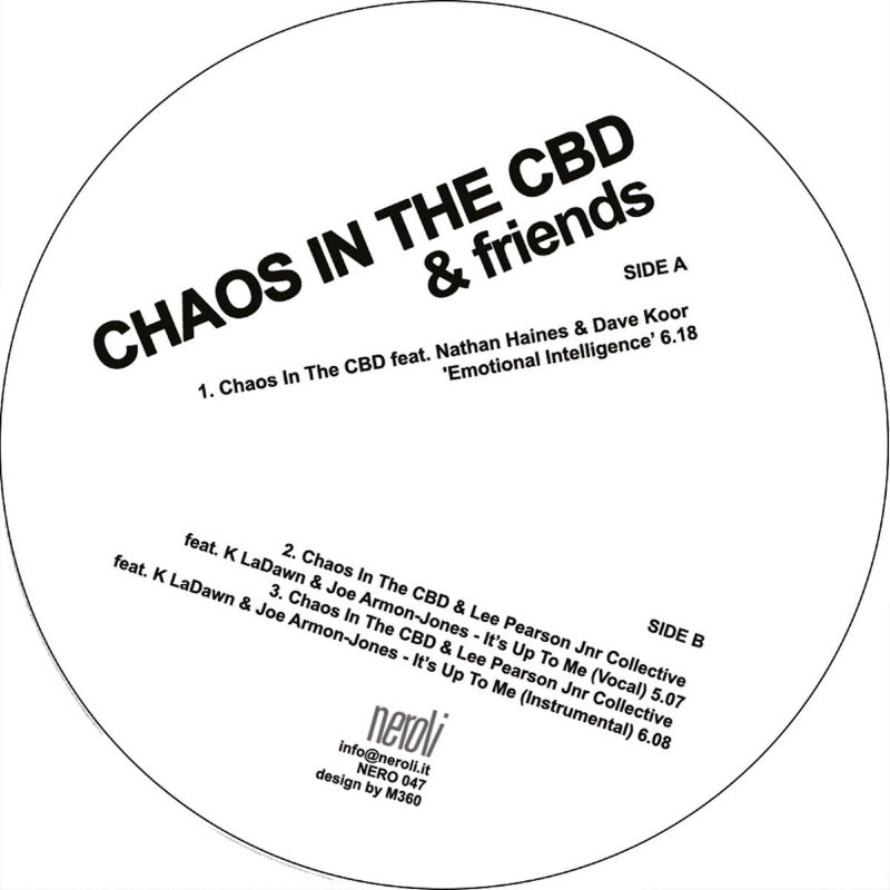 Chaos In the CBD & Friends - Emotional Intelligence / It's Up To Me 12" (Vinyl)
