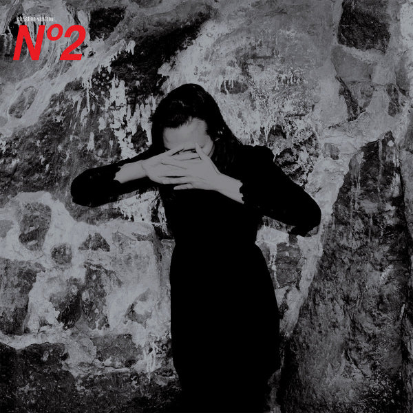 Person in black coat covering face against a textured stone wall with 'N°2' in red at top left corner.