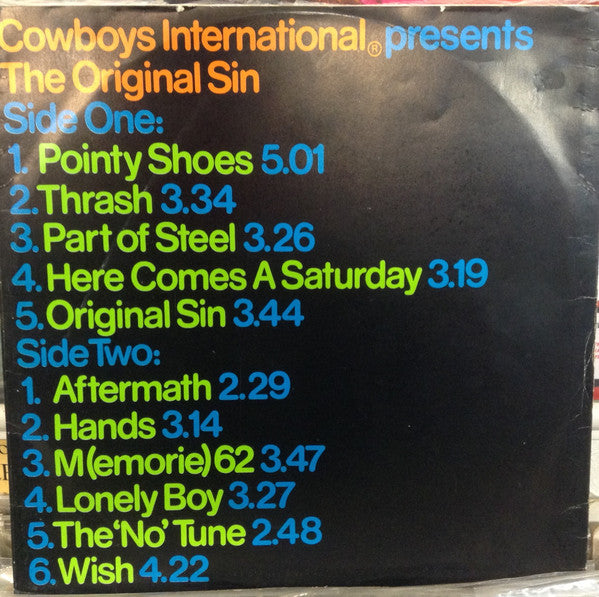 Cowboys International - The Original Sin (SECONDHAND)
