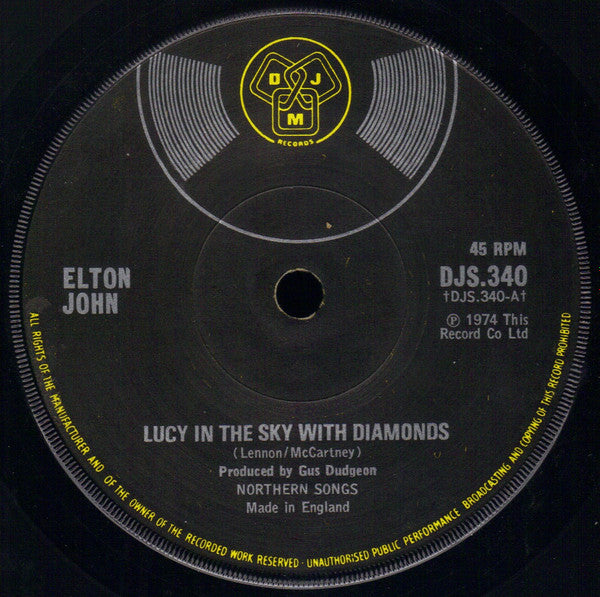 Elton John - Lucy In The Sky (With Diamonds)(7' SECONDHAND)