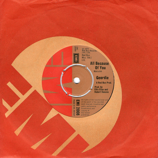 Geordie - All Because of You (7" SECONDHAND)