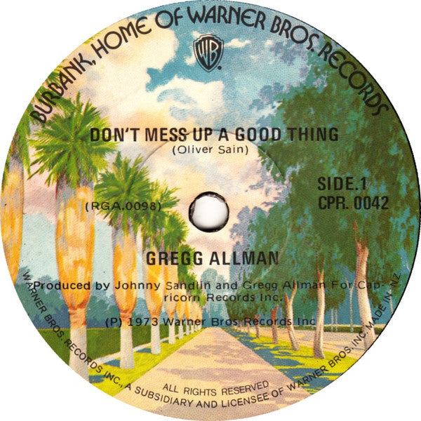 Gregg Allman - Don't Mess Up A Good Thing (7" SECONDHAND)
