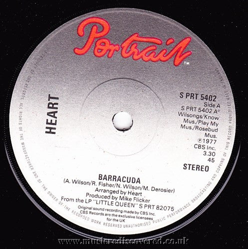Heart - Barracuda (7" SECONDHAND)