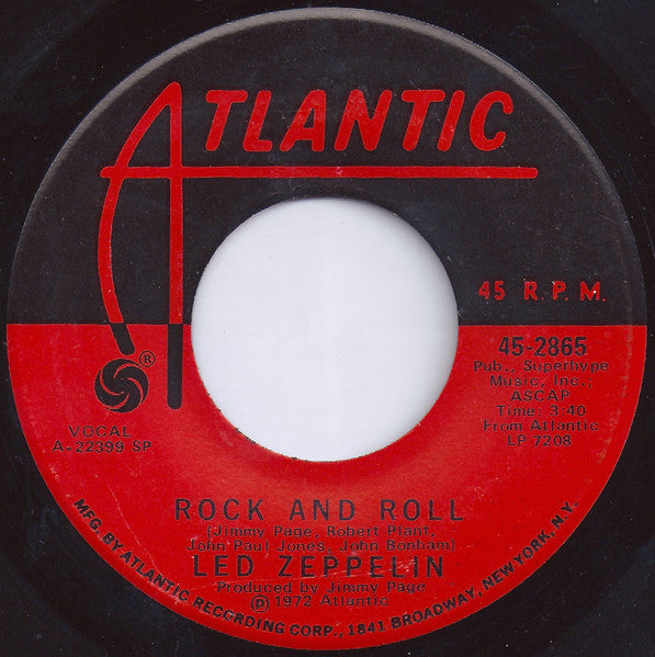 Led Zepplin - Rock and Roll (7" SECONDHAND)
