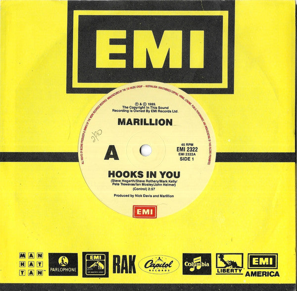 Marillion - Hooks In You (7" SECONDHAND)