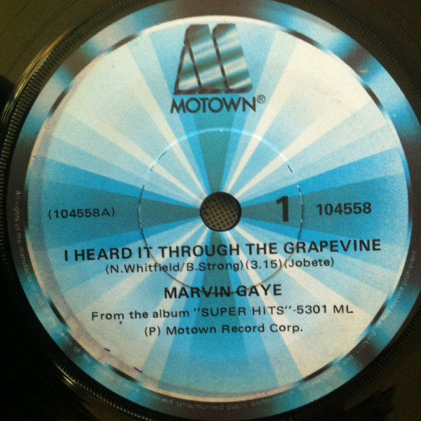 Marvin Gaye - I Heard it Through the Grapevine (7" SECONDHAND)
