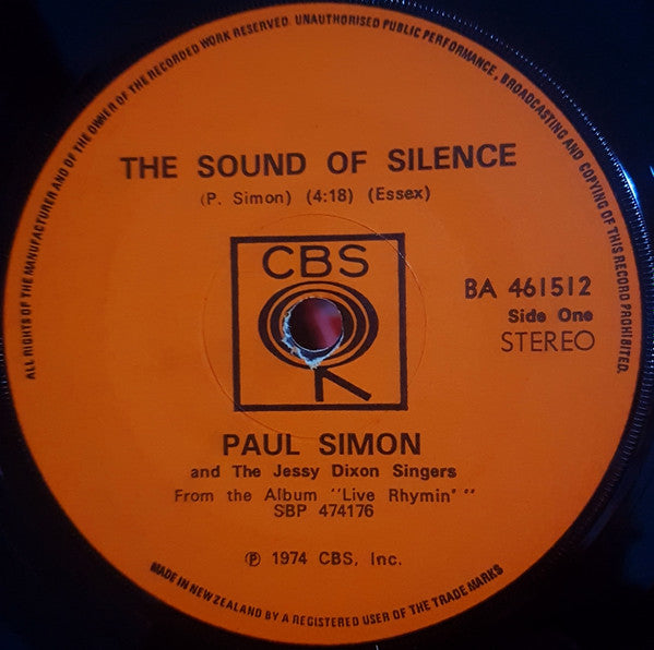 Paul Simon - Sound of Silence (7" SECONDHAND)