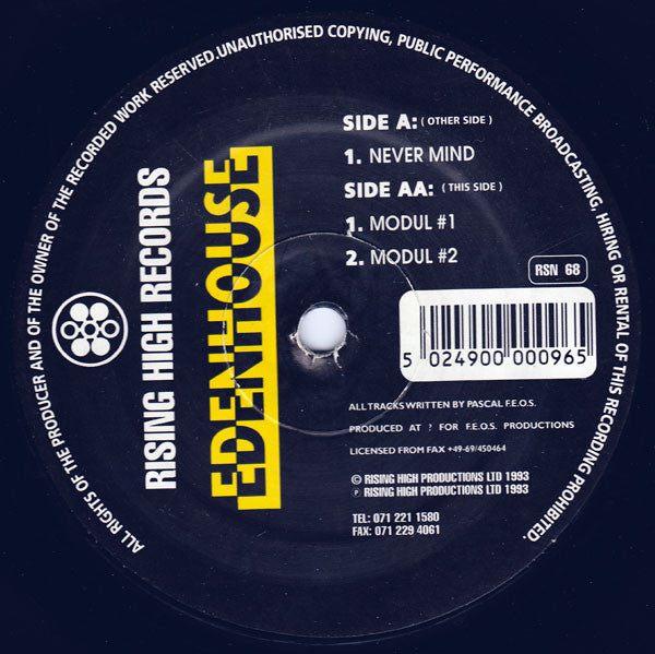 Edenhouse – Never Mind / Modul #1 & #2 12