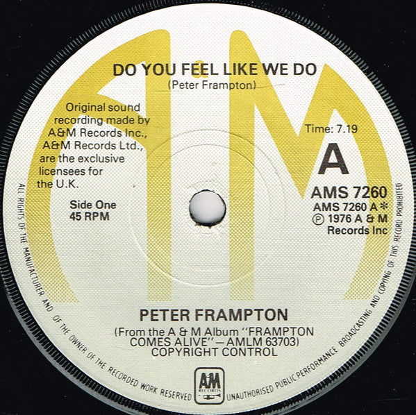 Peter Frampton - Do You Feel Like We Do (7