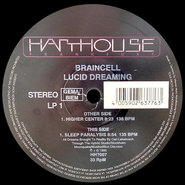 Braincell – Lucid Dreaming (SECONDHAND)