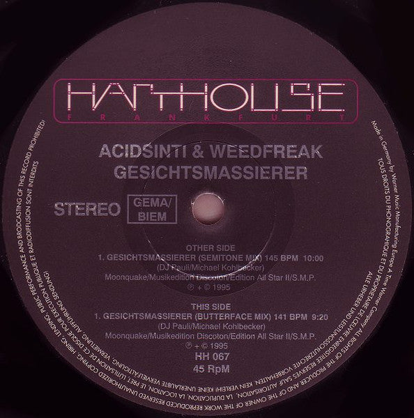 Acidsinti & Weedfreak – Gesichtsmassierer 12