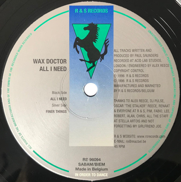 Wax Doctor - All I Need (SECONDHAND)