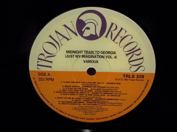 
                  
                    Various - Just My Imagination Volume 4: Midnight Train To Georgia (Trojan Records) (SECONDHAND)
                  
                