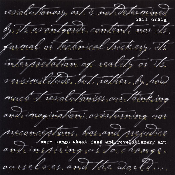 Carl Craig – More Songs About Food & Revolutionary Art (SECONDHAND CD)