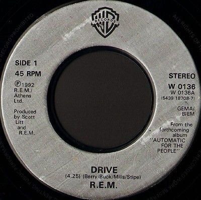 R.E.M - Drive (7" SECONDHAND)