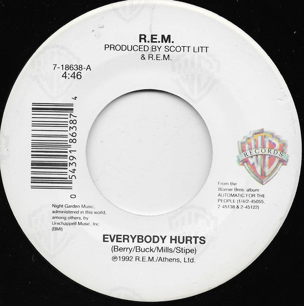 R.E.M - Everybody Hurts (7" SECONDHAND)