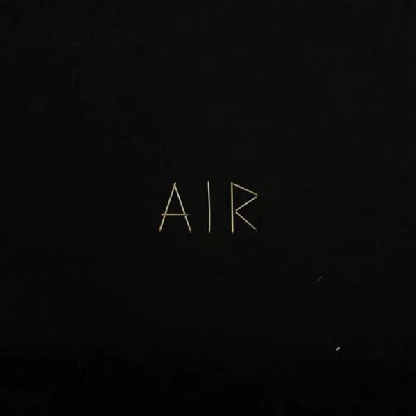 The word 'AIR' written in a stylized font on a black background
