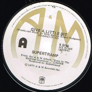 Supertramp - Give A Little Bit (7" SECONDHAND)