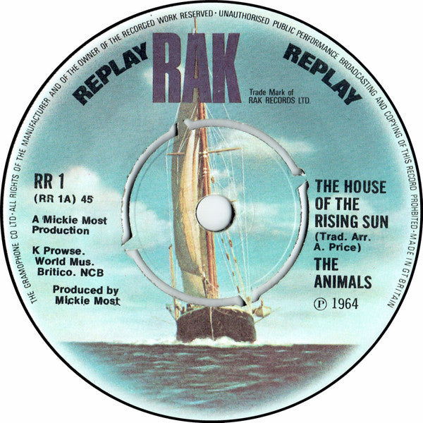 The Animals - House of the Rising Sun (7" SECONDHAND)