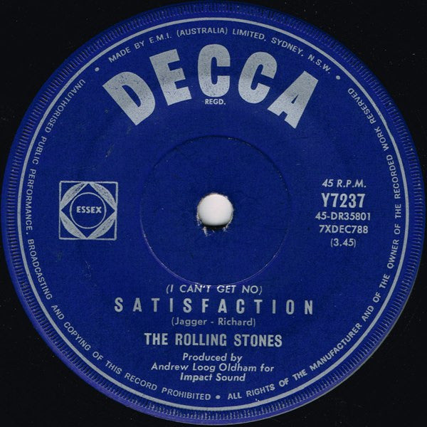 The Rolling Stones - Satisfaction (7" SECONDHAND)