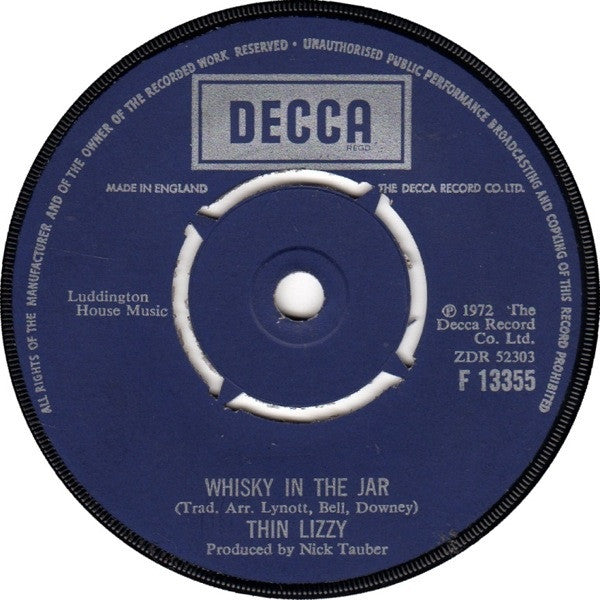 Thin Lizzy - Whisky in the Bar (7" SECONDHAND)