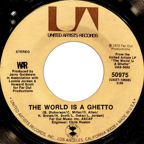 War - The World is a Ghetto (7" SECONDHAND)