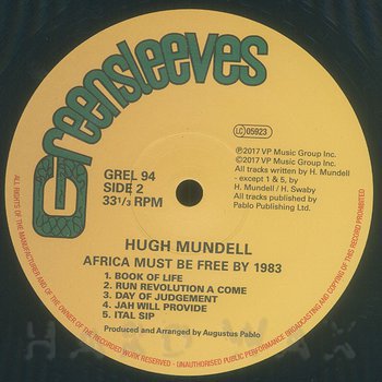 Hugh Mundell - Africa Must Be Free By 1983 - Flying Nun  | Vinyl | CD