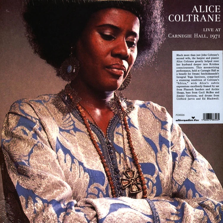 Alice Coltrane - Live at Carnegie Hall - 1971 - Flying Nun  | Vinyl | CD