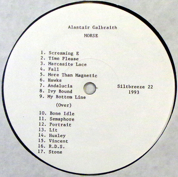 
                  
                    Alastair Galbraith - Morse | Buy on Vinyl LP
                  
                