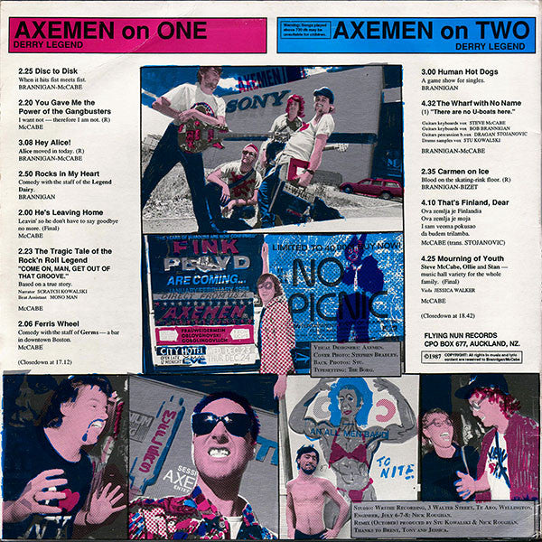 FN120 Axemen - Derry Legend (1989) - Flying Nun  | Vinyl | CD