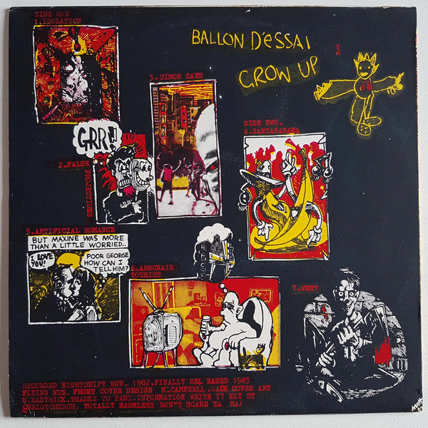 FN020 Ballon D'Essai - Grow Up (1983) - Flying Nun  | Vinyl | CD
