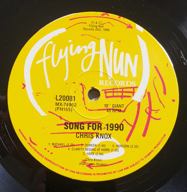 
                  
                    FN155 Chris Knox - Song For 1990 + Other Songs (1990)
                  
                