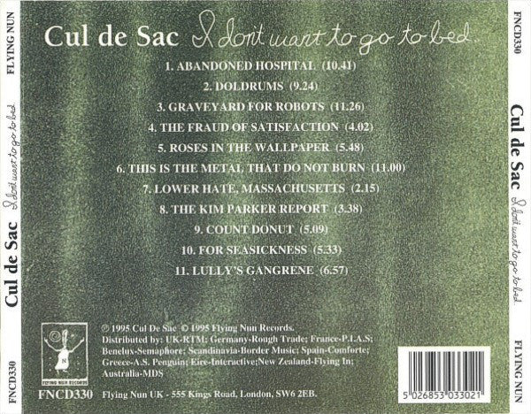 
                  
                    FN330 Cul de Sac - I Don't Want To Go To Bed (1995)
                  
                