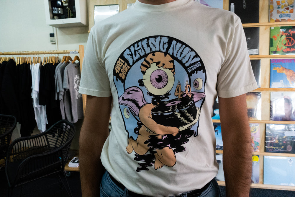 Flying Nun Records 40th Anniversary T-Shirt (Natural White) - Flying Nun  | Vinyl | CD