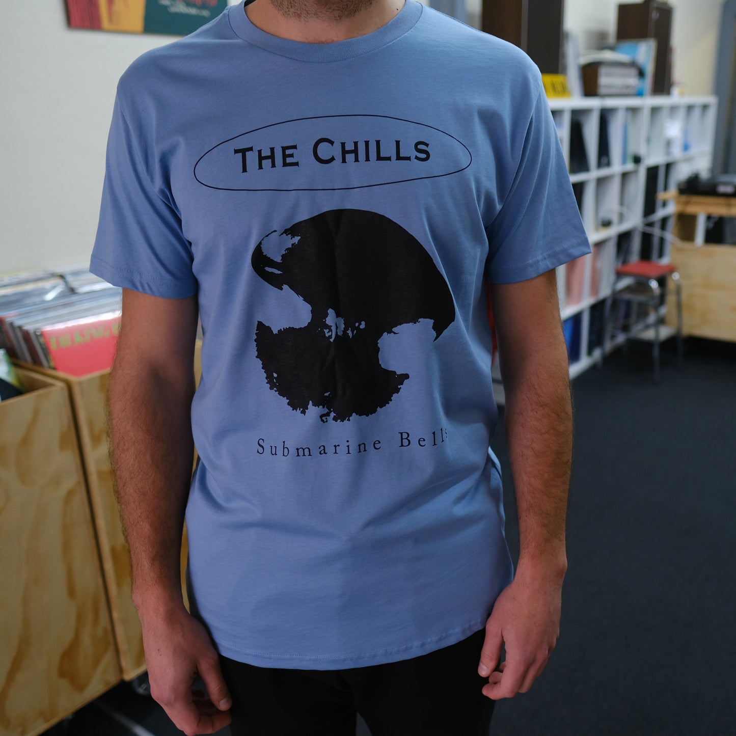 The Chills - Submarine Bells T Shirt (Carolina Blue) - Flying Nun  | Vinyl | CD