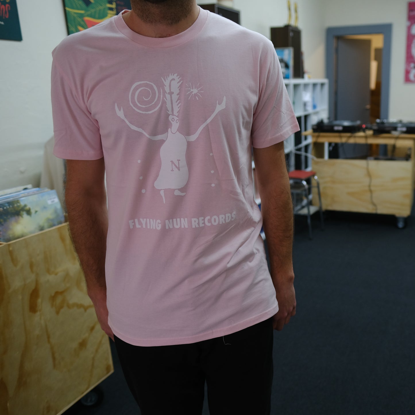 
                  
                    Fuzzy Flying Nun T-Shirt (Pink)
                  
                
