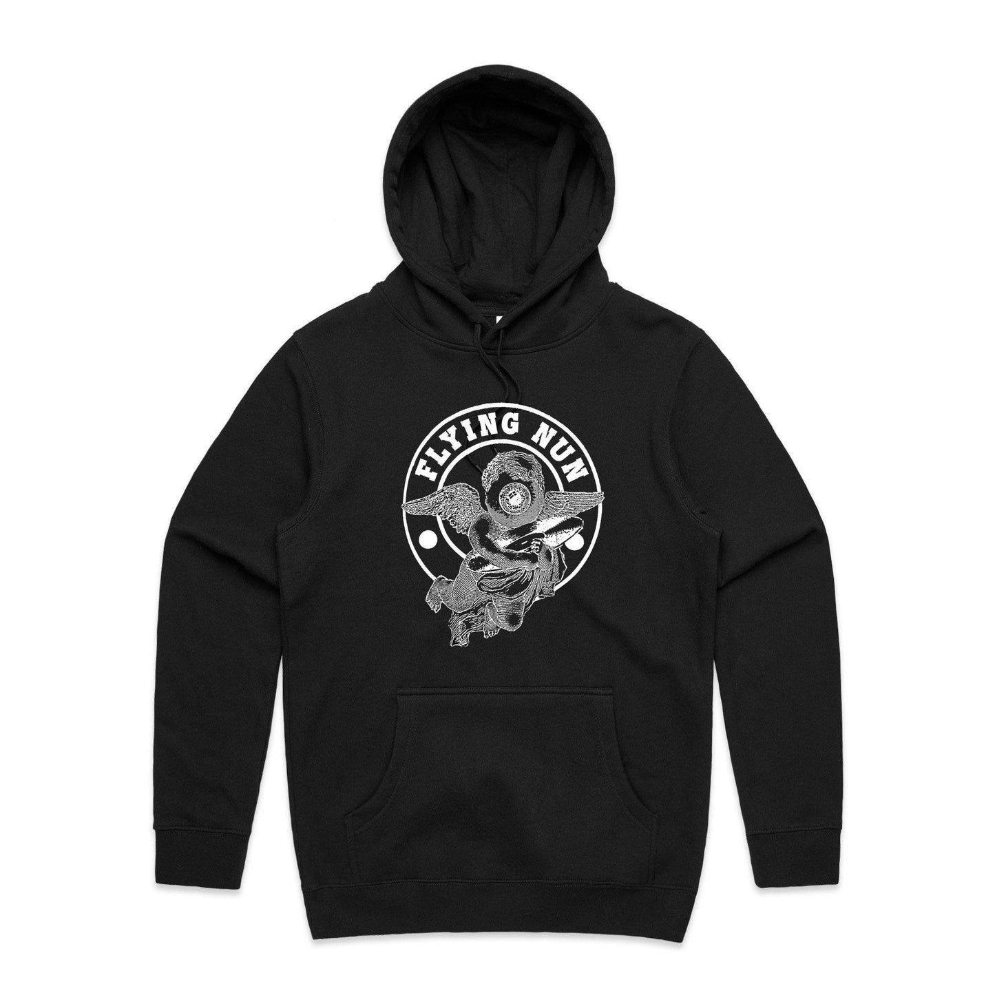 Angel Flying Nun Hoodie (Black) - Flying Nun  | Vinyl | CD