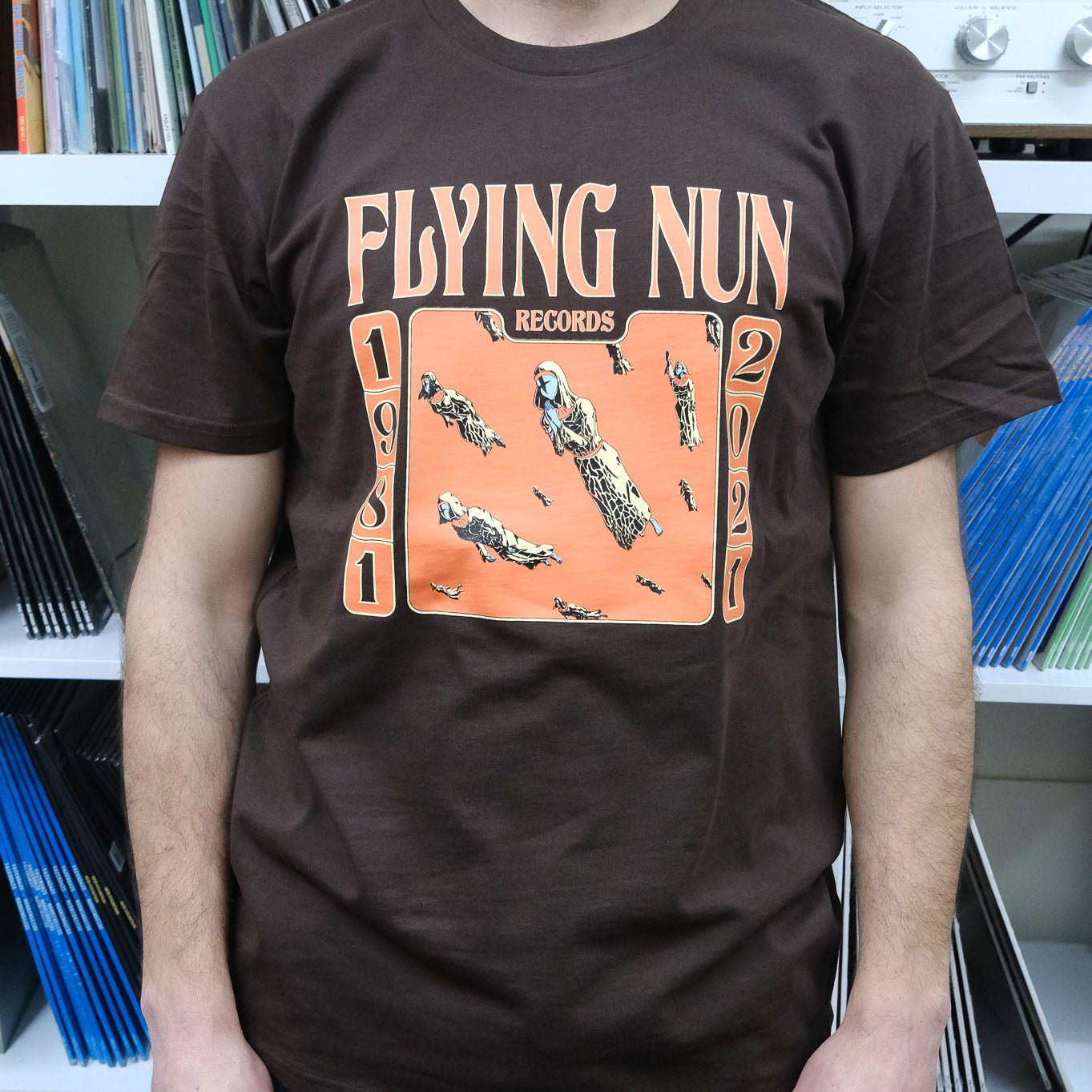 Flying Nun Records 1981-2021 T-Shirt (Chocolate Brown) - Flying Nun  | Vinyl | CD