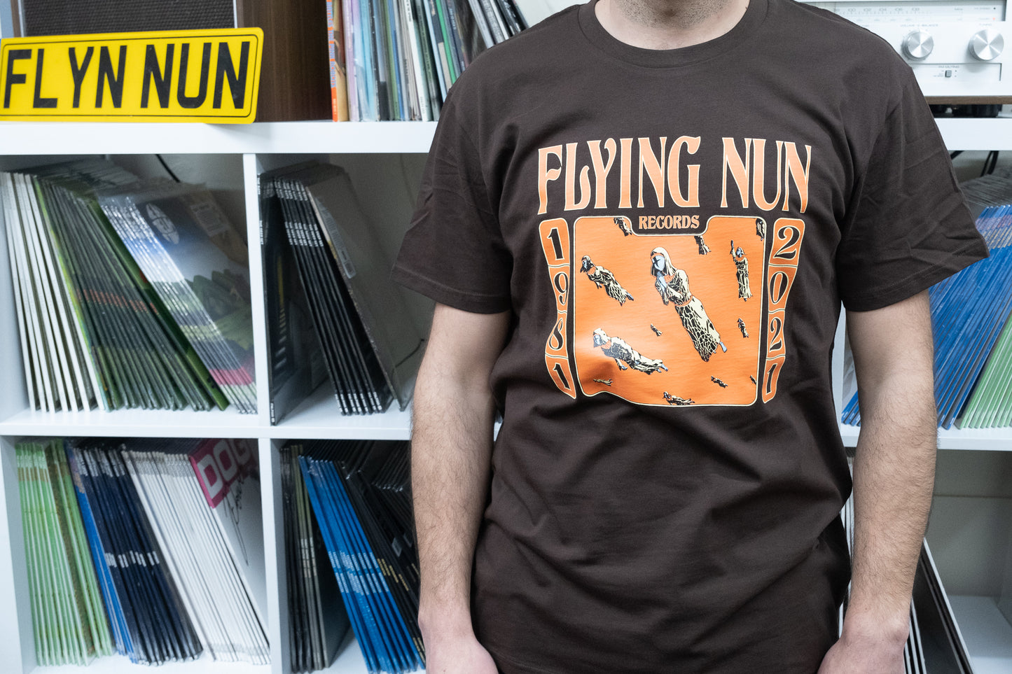 Flying Nun Records 1981-2021 T-Shirt (Chocolate Brown) - Flying Nun  | Vinyl | CD
