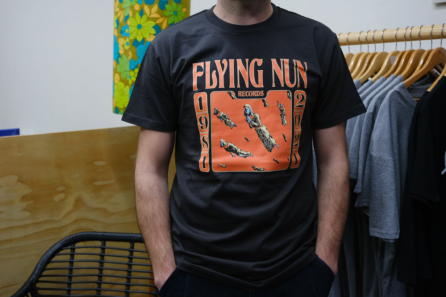 Flying Nun Records 1981-2021 T-Shirt (Coal) - Flying Nun  | Vinyl | CD